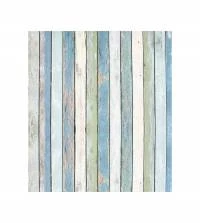 Papel de parede madeira ripas em tons azul 3317-7997