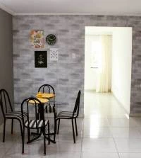 Papel de parede de tijolos acinzentado e branco 3324-8015