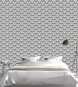 Papel de parede adesivo ondas