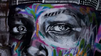 Papel de parede Grafite olhar