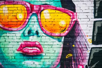 Papel de parede Grafite face