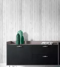 Papel de parede madeira ripado cinza claro 3350-8067