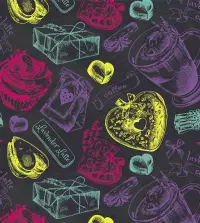 Papel de parede padaria souvenir 3353-8077
