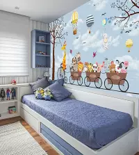 Papel de parede Safari com fundo azul 3360-8097