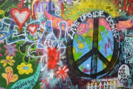 Papel de parede Grafite Peace