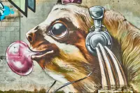 Papel de parede Grafite arte music