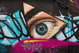 Papel de parede grafite urbano 3D