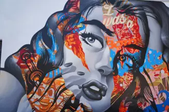 Papel de parede pop art beauty face