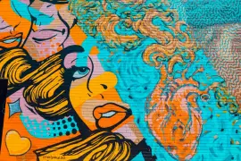 Papel de parede grafite street vintage