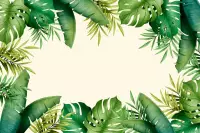 Papel de parede tropical folhas de bananeira