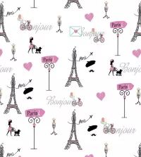 Papel de parede Paris meninas 3378-8121