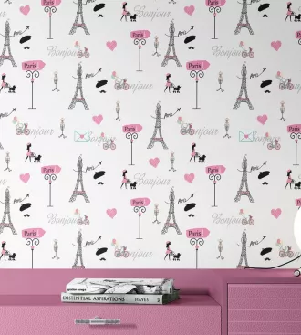 Papel de parede Paris meninas