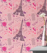 Papel de parede Paris romântico auto adesivo 3379-8125