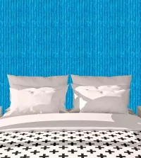 Papel de parede madeira azul ripada 3393-8163