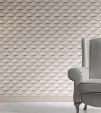 Papel de parede gesso 3D bege 3400-8185