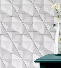 Papel de parede 3D cinza 3404-8197