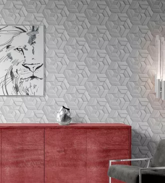 Papel de parede 3D cinza