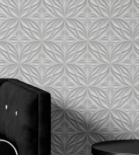 Papel de parede gesso 3D em flores 3406-8205