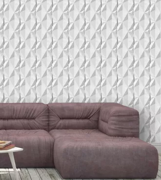 Papel de parede quadradinhos dobras 3D