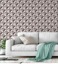 Papel de parede revestimento gesso 3D abstrato 3413-8227