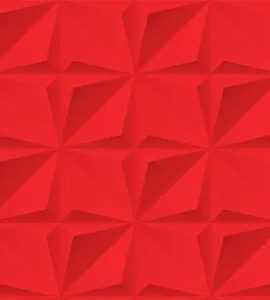 Papel de parede 3D dobras tons vermelho