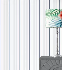 Papel de parede adesivo listrado masculino, azul e cinza 3422-8252