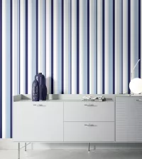 Papel de parede adesivo masculino listras tons azul 3425-8260