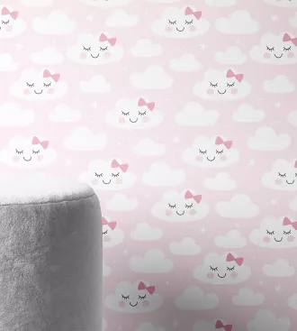 Papel de parede nuvenzinha smile