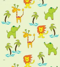 Papel de parede adesivo animais tropicais 3432-8283