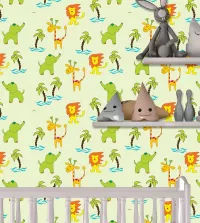 Papel de parede adesivo animais tropicais 3432-8284