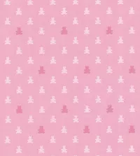 Papel de parede infantil ursinhos com fundo rosa 3436-8295