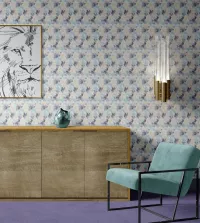 Papel de parede adesivo mosaico tons pastel 3451-8336