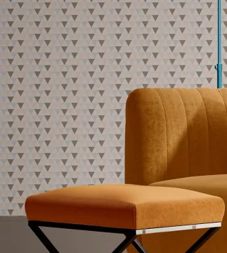 Papel de parede adesivo geométrico menina