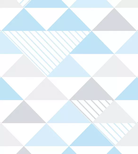 Papel de parede geométrico bebê azul claro 3457-8364