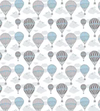Papel de parede balões tons frios 3460-8370