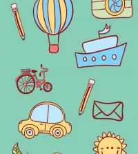 Papel de parede infantil adesivo 3462-8376