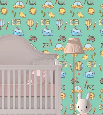 Papel de parede infantil adesivo