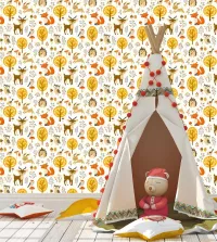 Papel de parede floresta infantil 3464-8378