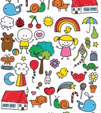 Papel de parede infantil escola 3465-8382