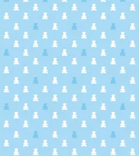 Papel de parede infantil ursinhos com fundo azul 3469-8397