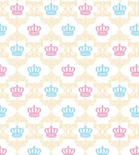 Papel de parede infantil coroinhas 3475-8415