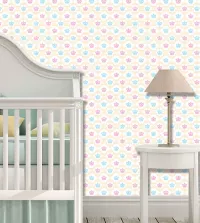 Papel de parede infantil coroinhas 3475-8416