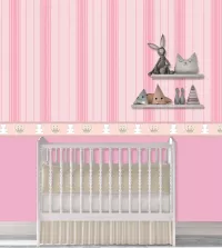 Papel de parede infantil com composição de faixa 3477-8422