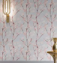 Papel de parede adesivo flor de cerejeira 3484-8438