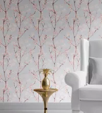 Papel de parede adesivo flor de cerejeira 3484-8439