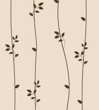 Papel de parede com ramos e folhas pendentes 3490-8458