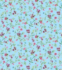 Papel de parede Floral turquesa 3492-8462