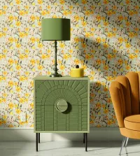 Papel de parede Floral com pequenos lírios 3502-8485