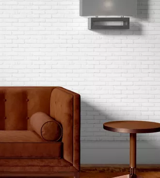 Papel de parede tijolo branco