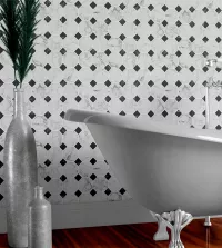 Papel de parede adesivo Mosaico Mármore cinza 3507-8500